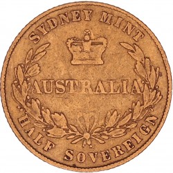 Australia. Victoria. ½ Sovereign. 1866.