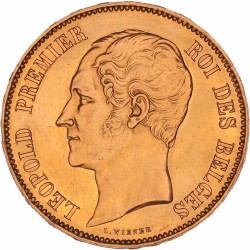 Belgium. Leopold I. 100 Francs. 1853.