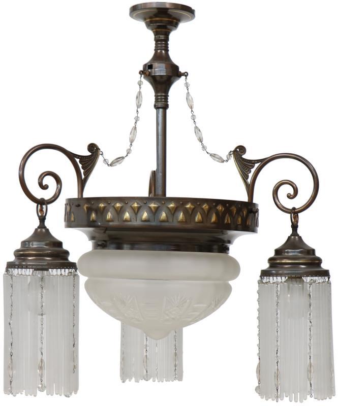 Hanglamp art deco stijl.