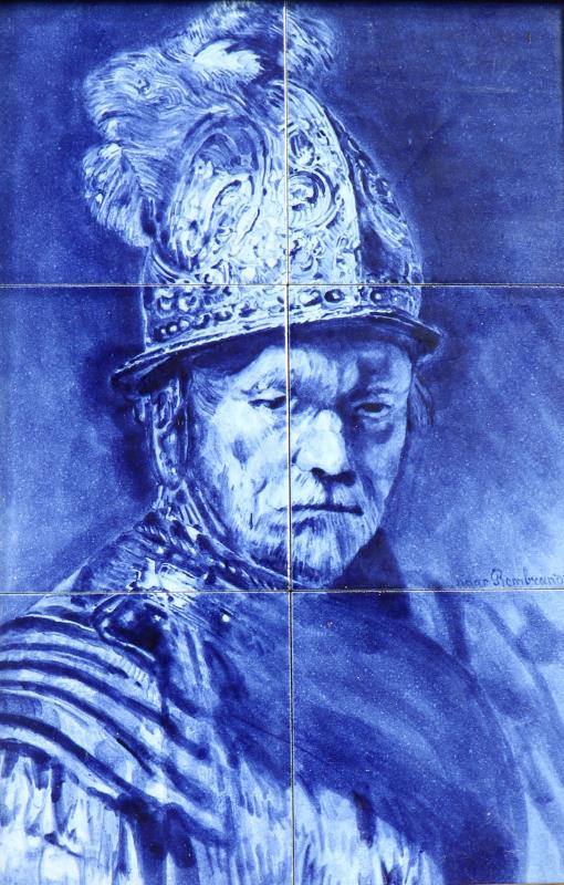 Man met gouden helm.