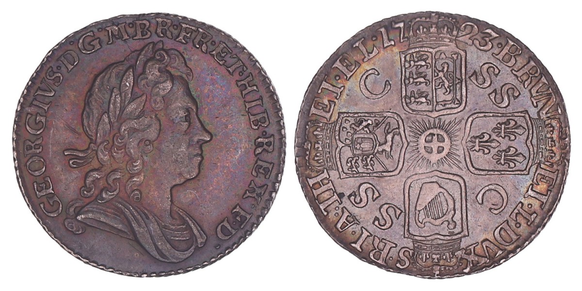 Great-Britain. George I. 1723 SSC. 6 pence.