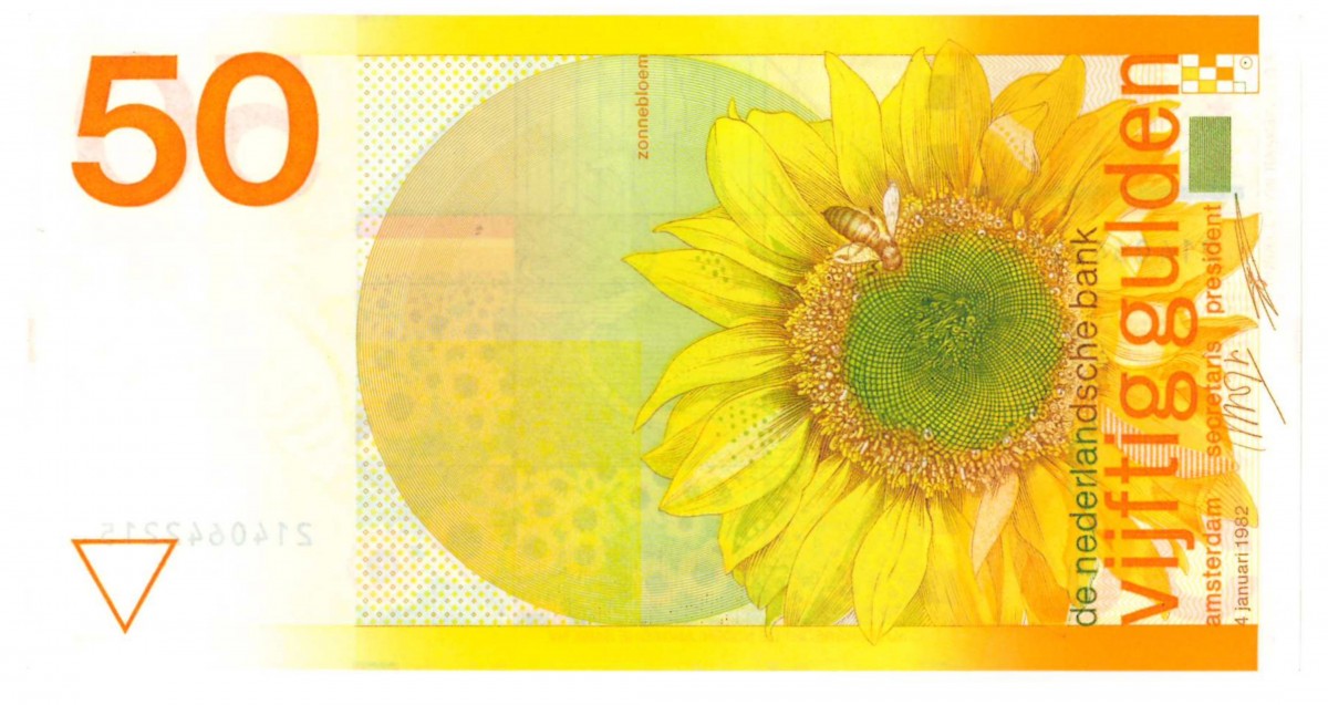 Nederland 50 gulden bankbiljet Type 1982 Zonnebloem - Prachtig