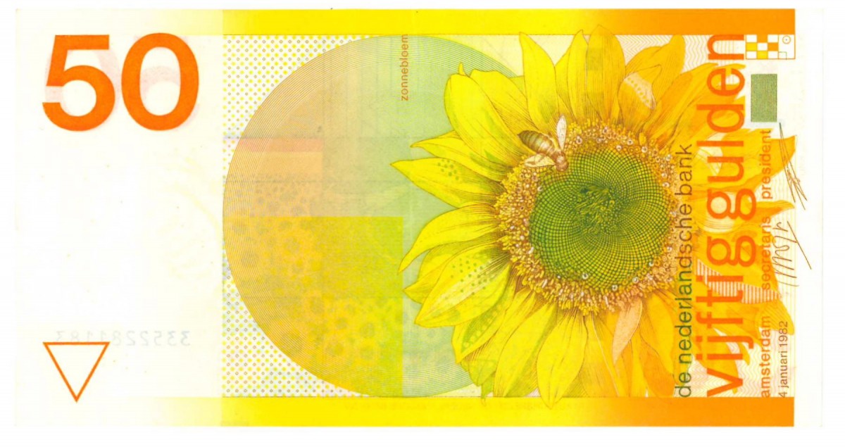Nederland 50 gulden bankbiljet Type 1982 Zonnebloem - Prachtig