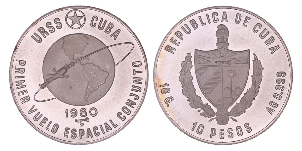 Cuba. 10 Pesos. 1980.