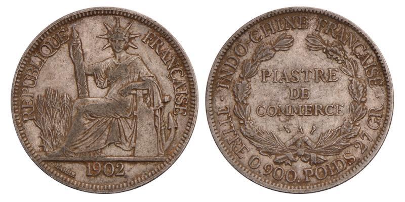 French Indo-China. Piastre. 1902.