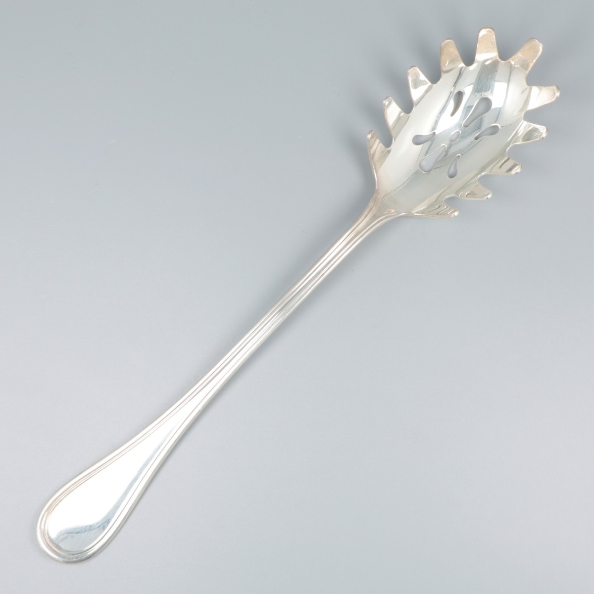 Spaghetti-lepel zilver.