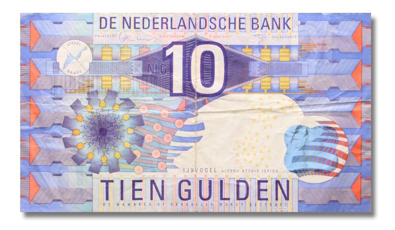 Nederland. 10 gulden. Bankbiljet. Type 1997. IJsvogel - Fraai.