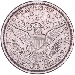 USA. 'Barber' ¼ Dollar. 1892.