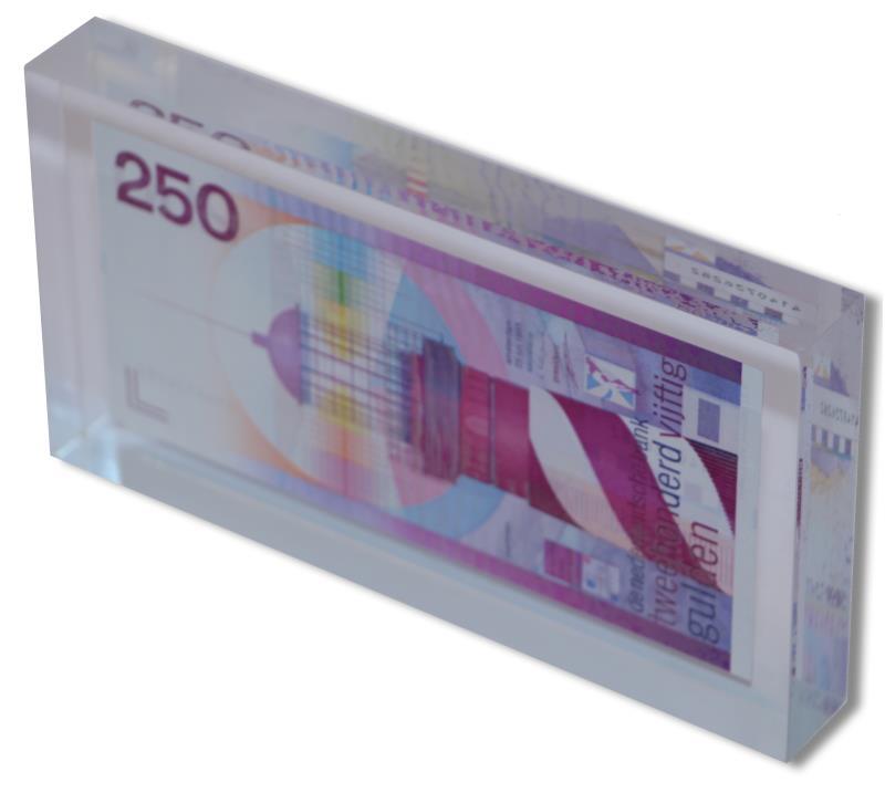 Nederland. 250 gulden. Plexiglas. Type 1985. Vuurtoren - Prachtig.