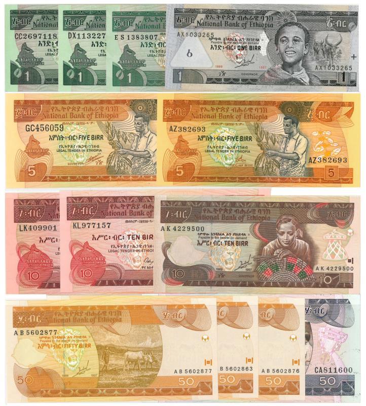 Ethiopia. Dollars. Bankbiljet. 1997-2000. - UNC.