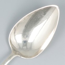 2-delige set groentelepels Haags lofje, zilver.