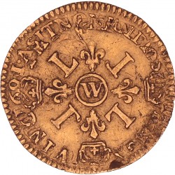 France. Louis XIV. ½ Louis d'or. 1694 W.