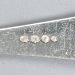2-delige set groentelepels Haags lofje, zilver.