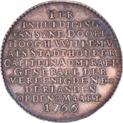 1766. Nederland. Inhuldiging van Willem V als stadhouder.