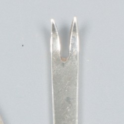 6-delige set kreeftenvorken zilver.