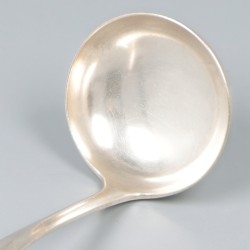 2-delige set sauslepels Haags lofje, zilver.