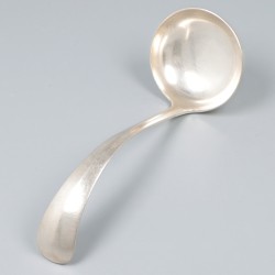 2-delige set sauslepels Haags lofje, zilver.