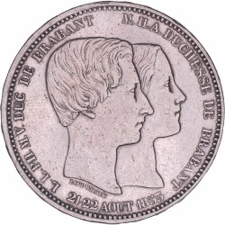 Belgium. Leopold I. 5 Francs. 1853.