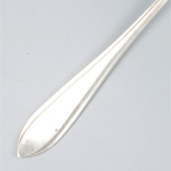 2-delige set aardappel-lepels zilver.