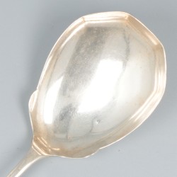 2-delige set aardappel-lepels zilver.