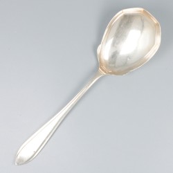 2-delige set aardappel-lepels zilver.