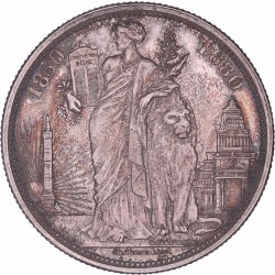 Belgium. Leopold II. 5 Francs. 1880.