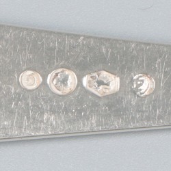 6-delige set dinervorken Haags lofje zilver.
