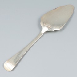 Taartschep / gebakschep, zilver.