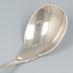 Compote-lepel zilver.