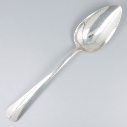 Aardappel-lepel & groentelepel Haags lofje zilver.