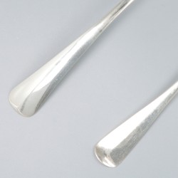 Aardappel-lepel & groentelepel Haags lofje zilver.