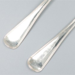 8-delig visbestek Hollands rondfilet, zilver.