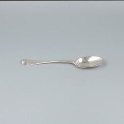 Zilveren dessertlepel, Huibert Alkers, Amsterdam ca. 1790.