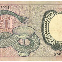 Nederland 20 gulden Bankbiljet Type 1955 Boerhaave - Fraai +