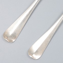 10-delig visbestek Haags lofje, zilver.