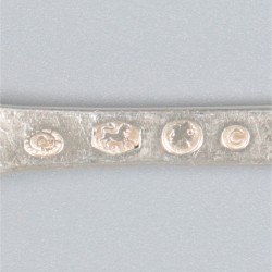 10-delig visbestek Haags lofje, zilver.