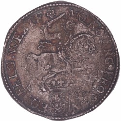 Dukaton of Zilveren Rijder West-Friesland 1674. Zeer fraai + (Zwakke slag).