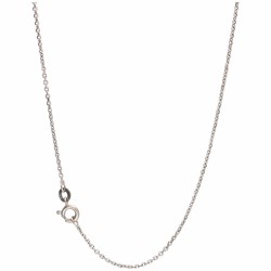 Witgouden collier, met 7 roos geslepen diamanten - 18 kt.