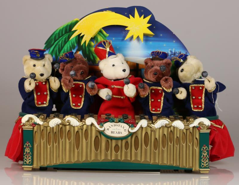 Een Bandstand Bears kerst xylofoonspeler. Eind 20e eeuw. 