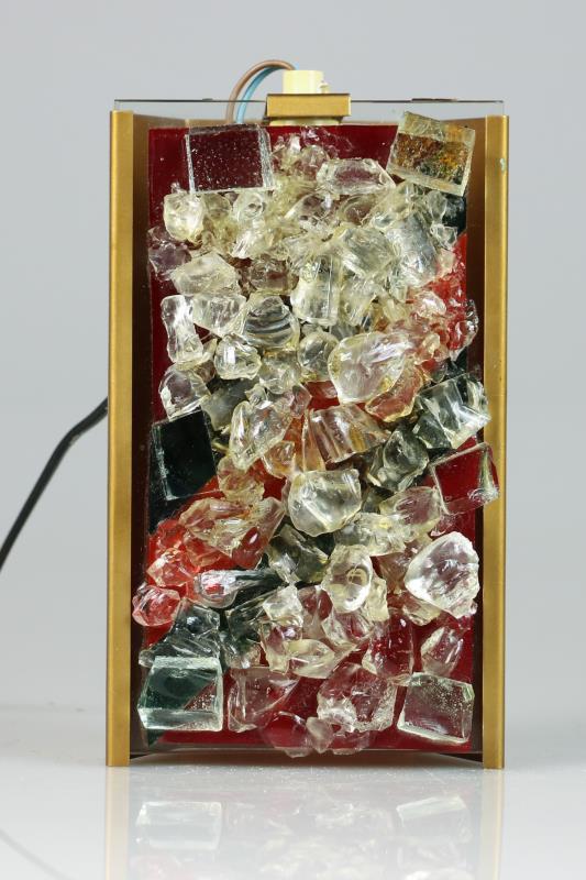 Een glazen wandlamp, Cosack Leuchten. Duitsland, jaren 70.