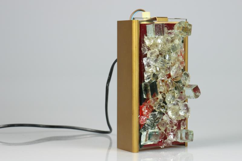 Een glazen wandlamp, Cosack Leuchten. Duitsland, jaren 70.