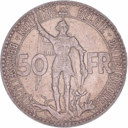 Belgium. Leopold III.  50 Francs. 1935.