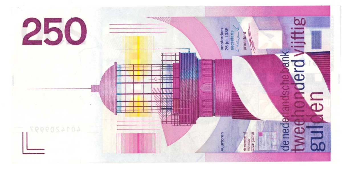Nederland 250 gulden bankbiljet Type 1985 Vuurtoren - Prachtig