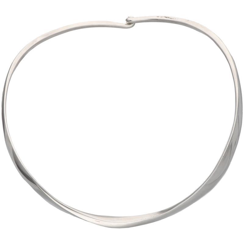 Zilveren Moniquet design collier - 925/1000.