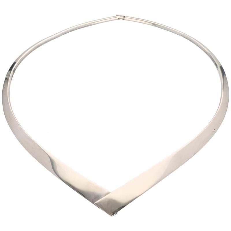 Zilveren design collier - 835/1000.