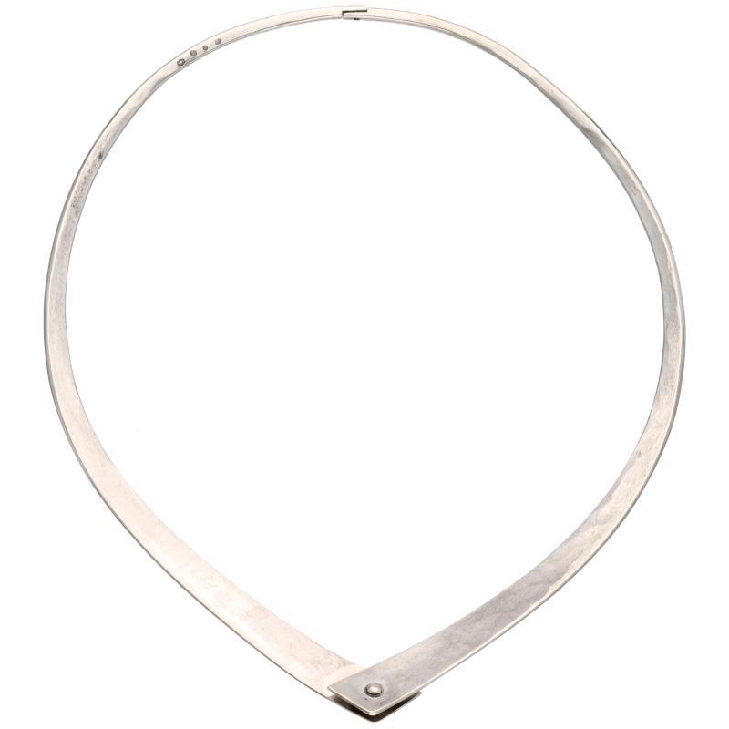 Zilveren design collier - 835/1000.