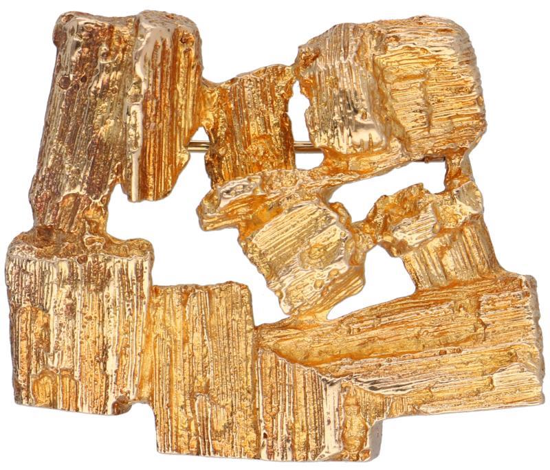 Geelgouden Lapponia Driftwood broche - 14 kt.