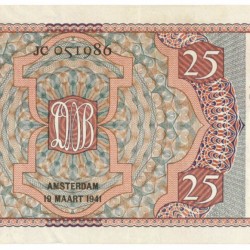 Nederland 25 gulden Bankbiljet Type 1931 Mees - Zeer Fraai