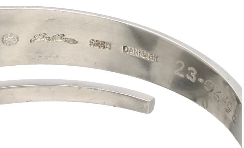 Zilveren Georg Jensen & Hans Hansen bangle armband - 925/1000.