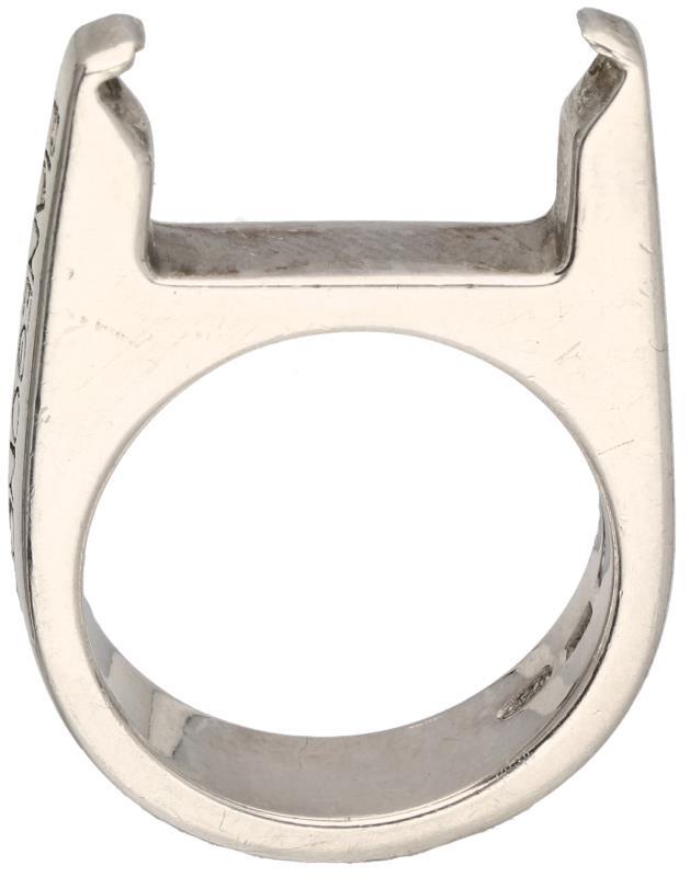 Zilveren Pianegonda ring, steen ontbreekt - 925/1000.
